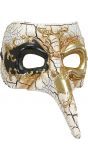 Luxe venetiaans masker met lange neus