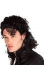Michael Jackson krullen pruik zwart