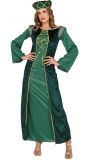 Middeleeuwse groene jurk