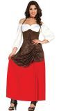 Middeleeuwse lange jurk