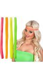 Neon gekleurde elastiek haarbandjes