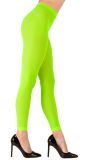 Neon groene legging One-size-volwassenen