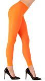 Neon oranje legging One-size-volwassenen