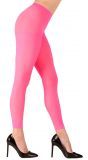 Neon roze legging One-size-volwassenen