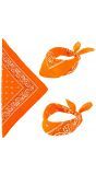 Oranje biker bandana