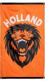 Oranje brullende leeuw Holland vlag