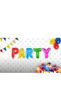 PARTY gekleurde folieballon letters