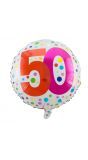 Party stippen 50e verjaardag folieballon