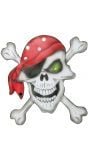 Piraten doodskop met bandana