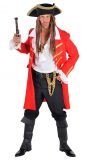 Piraten jas rood heren