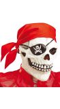 Piraten schedel masker met bandana