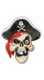 Piraten schedel met edelstenen ogen