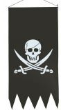 Piratenvlag banner zwart