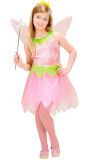 Pixie Roze Bloem Elf Kinderen Kostuum