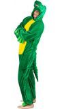 Pluche groene krokodil kostuum unisex