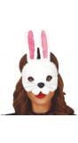 Pluche konijnen masker met oren