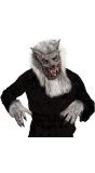 Pluche weerwolf masker met handen