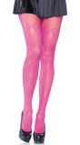 Plussize panty met druivenrank motief roze