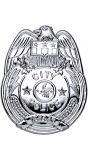Politie badge zilver