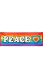 Polyester regenboog banner peace