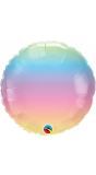 Rainbow ombre folieballon