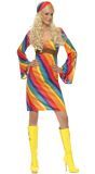 Regenboog hippie jurkje