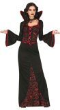 Rode dracula vampier jurk vrouw
