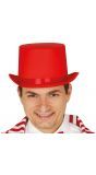 Rode hoge hoed luxe