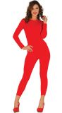 Rode jumpsuit dames