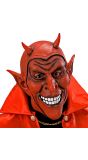 Rode lachend duivel masker