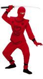 Rode ninja kostuum