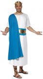 Romeinse senator blauw witte outfit