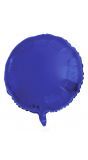 Ronde folieballon 45cm donker blauw