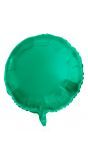 Ronde folieballon 45cm groen metallic