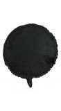 Ronde folieballon 45cm zwart