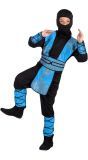 Royal blue ninja kostuum kind