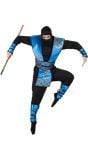 Royal blue ninja kostuum man