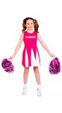 Roze cheerleader jurkje kind