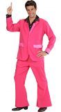 Roze disco kostuum