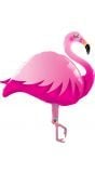 Roze flamingo vorm folieballon
