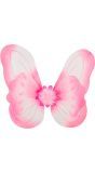 Roze glitter fee vleugels kind