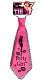 Roze party girl stropdas