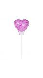 Roze rozen hartvormige mini folieballon