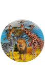 Safari kinderfeestje bordjes 8 stuks