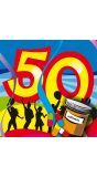 Servetten feest 50 jaar 20st