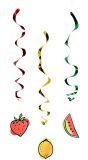 Set van 3 fruit decoratie swirls