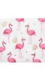 Setje van 20 servetten flamingo