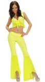 Sexy neon gele samba top en broek