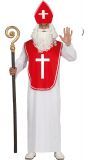 Sint nicolaas bisschop kostuum man