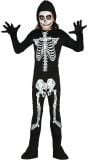 Skelet kostuum kinderen zwart